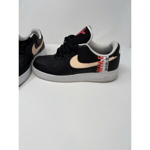 Nike Air Force 1 Black/Crimson Men's 12 Basketball Shoes CK6924-001